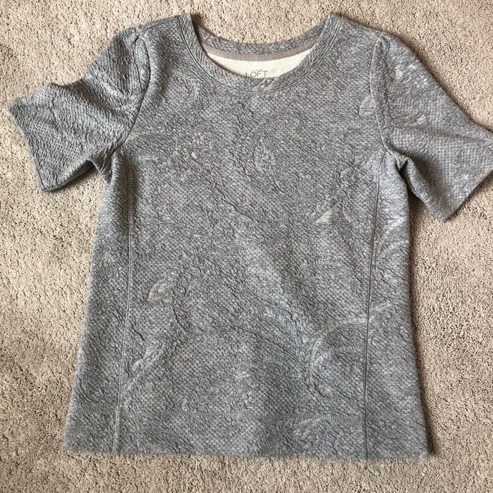 Grey Textured Top